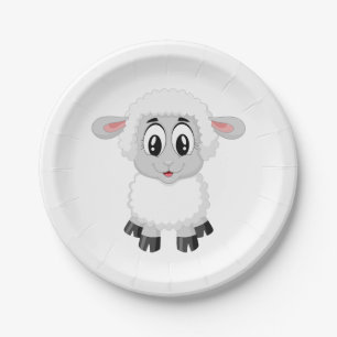 Lamb Paper Plate
