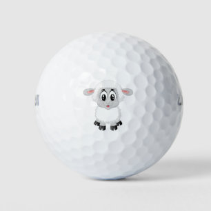 Lamb sheep cute farm animal baby golf balls