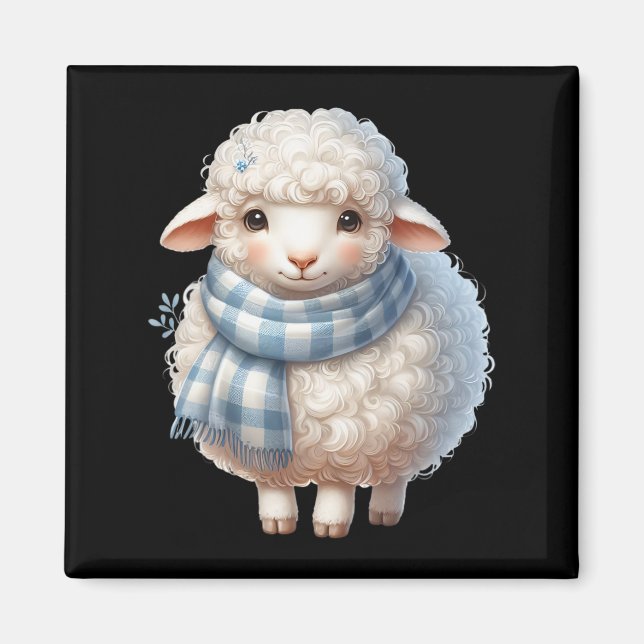 Lamb Sheep Easter Lamb Easter Shepherd Gifts  Magnet (Front)