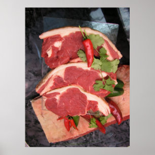 Lamb with chili poster