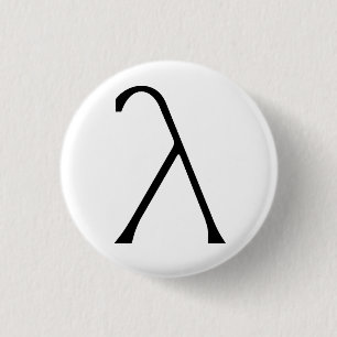 Lambda Badge 1 Inch Round Button