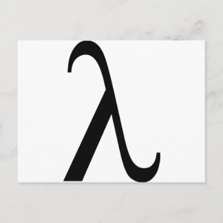lambda Symbol Postcard