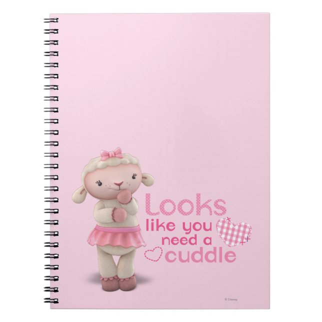 Lambie - Looks Like You Need a Cuddle Notebook (Front)