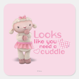 Lambie - Looks Like You Need a Cuddle Square Sticker