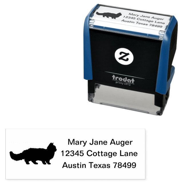 Lambkin Cat Personalized  Self-inking Stamp (In Situ)