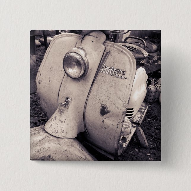 Lambretta 150 ld 2 inch square button (Front)
