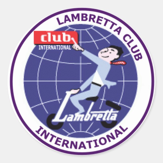 Lambretta Club International Sticker Set of 6 (Front)