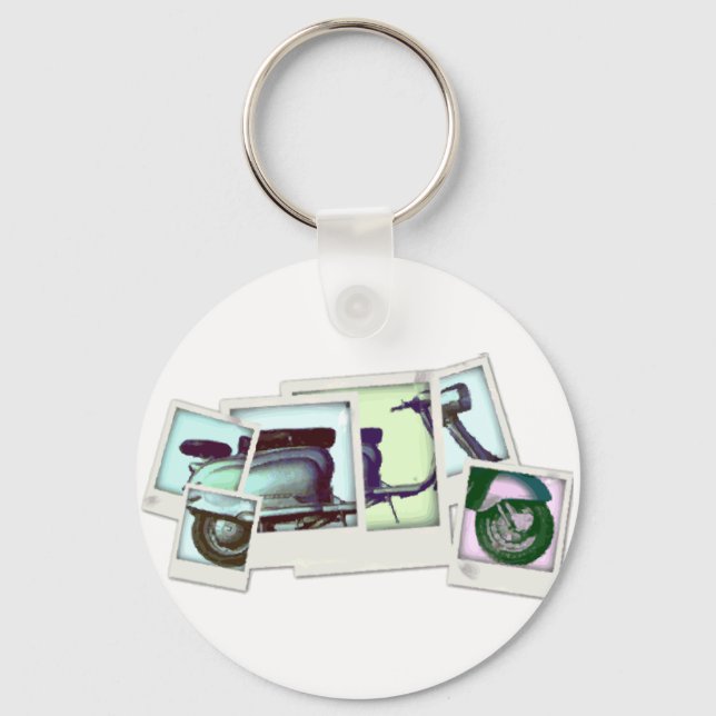 lambretta photo montage keychain (Front)