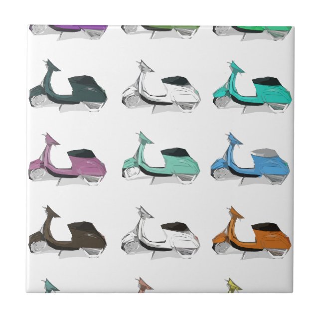 Lambretta Pop Art Tile (Front)