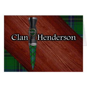 Lame de Sgian Dubh tartan Clan Henderson