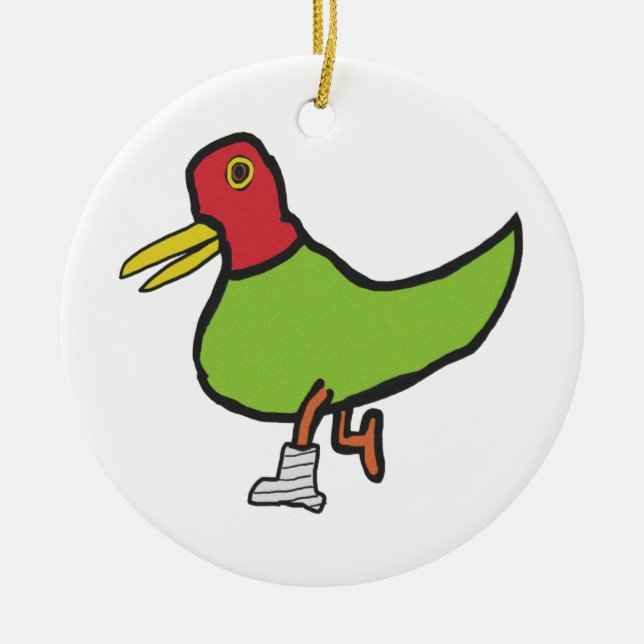Lame Duck Ceramic Ornament (Front)
