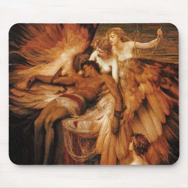 Lament for Icarus by Herbert Draper Mouse Pad (Front)