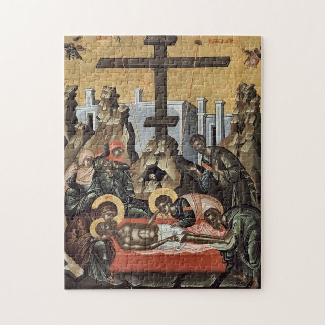 Lamentation of Christ Orthodox Christian Icon      Jigsaw Puzzle (Vertical)