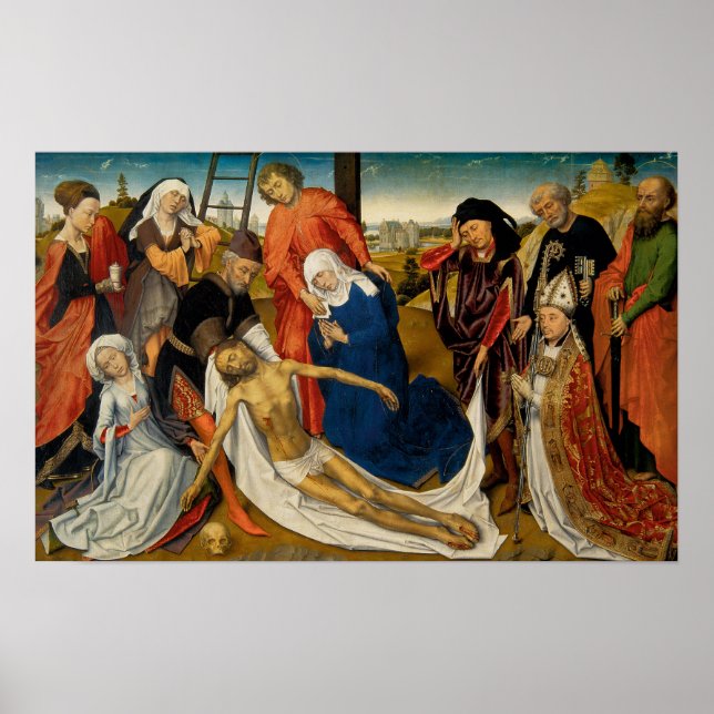 Lamentation over Dead Christ, c. 1460-1464 Poster (Front)