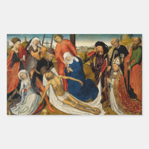 Lamentation over Dead Christ, c. 1460-1464 Sticker