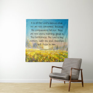 Lamentations 3:22-24   tapestry