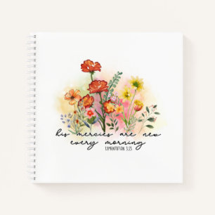Lamentations 3:23 His Mercies New Every Morning Notebook