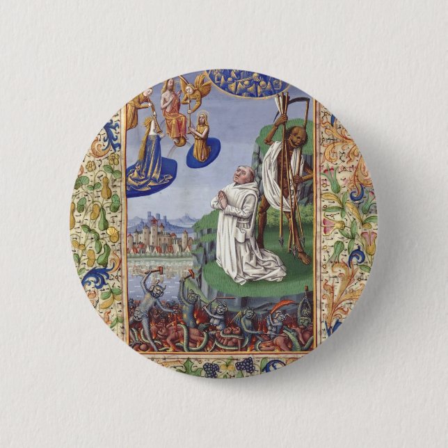 Lamentations de saint Bernard 2 Inch Round Button (Front)
