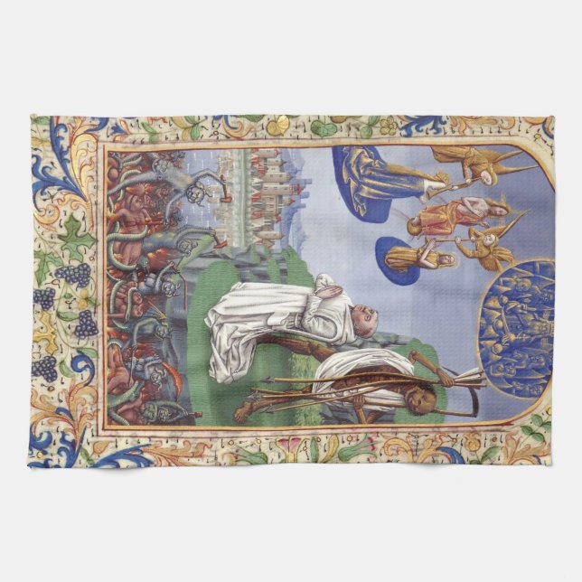Lamentations de saint Bernard Kitchen Towel (Horizontal)