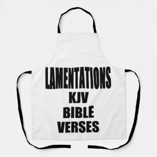 Lamentations KJV Bible Verse Apron