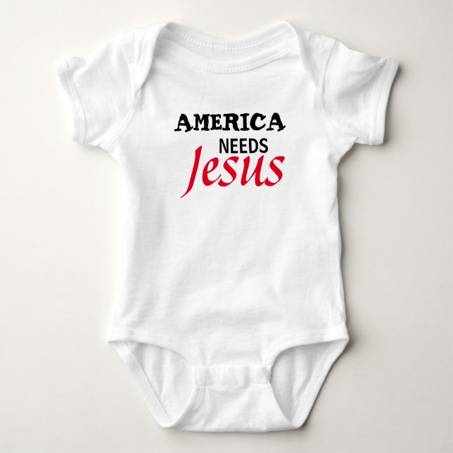 L'Amérique a besoin du T-shirt de JÉSUS (Devant)