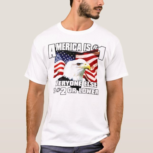 L'Amérique est le T-shirt #1 (Devant)