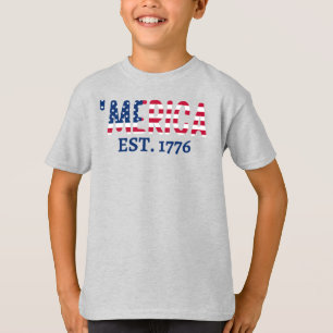 L'Amérique est. T-shirt patriotique américain 1776