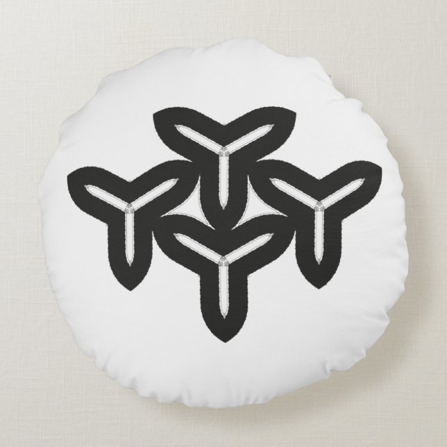 Lames gothiques Coussin rond (Dos)