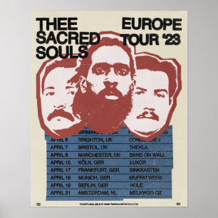 L'Âmes Sacrées 2023 Europe Tour Poster