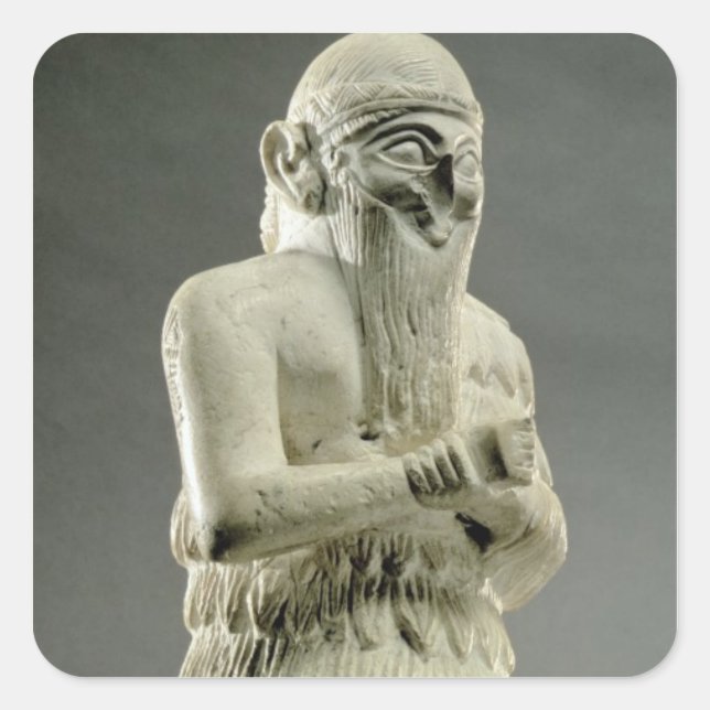 Lamgi-Mari, King of Mari, Middle Euphrates, Early Square Sticker (Front)