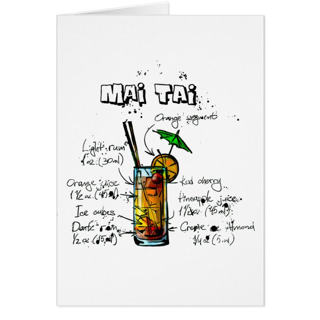 L'AMI Tai de recette de cocktail (Devant)