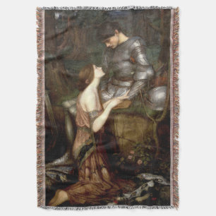 Lamia (1905) by John Waterhouse Throw Blanket