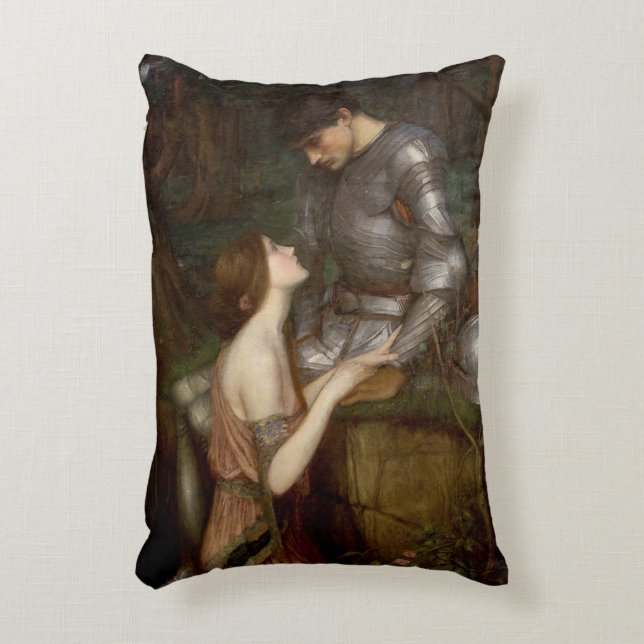 Lamia and the Soldier by John William Waterhouse Accent Pillow (Front(Vertical))
