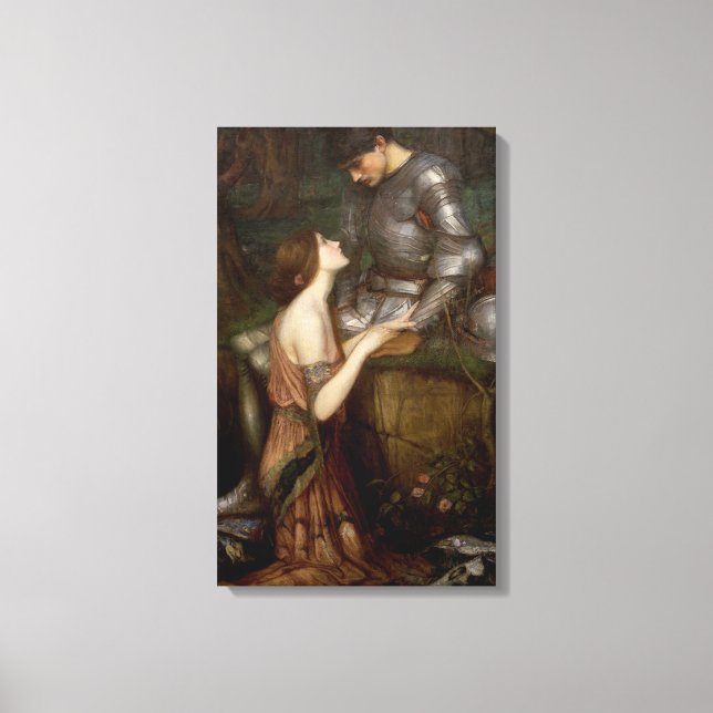 Lamia and the Soldier (by John William Waterhouse) Canvas Print (Front)