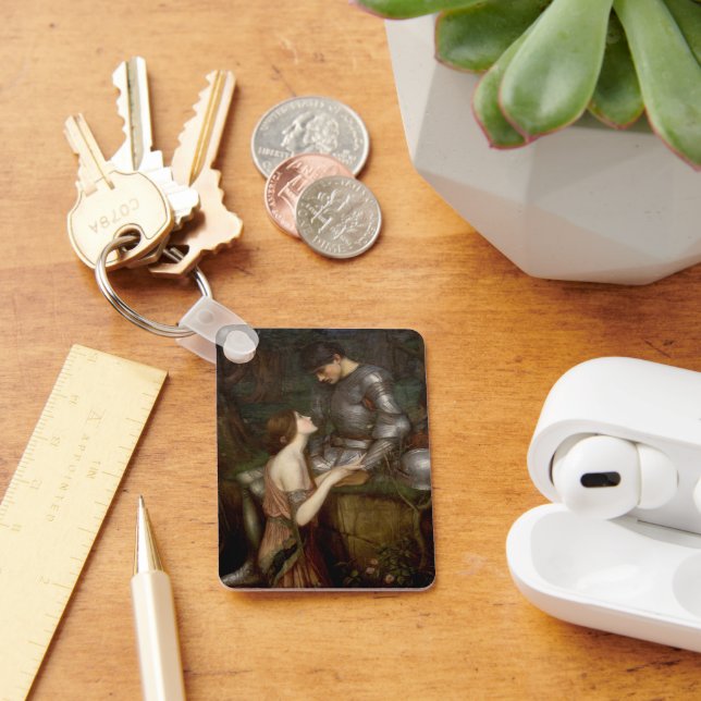 Lamia and the Soldier by John William Waterhouse Keychain (Desk)