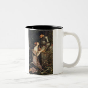 Lamia and the Soldier - John William Waterhouse Two-Tone Coffee Mug