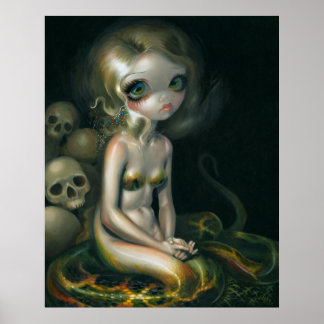 Lamia ART PRINT vampire snake serpent