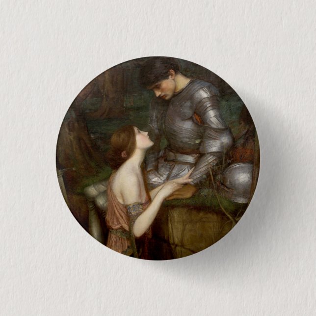 Lamia by John William Waterhouse 1 Inch Round Button (Front)