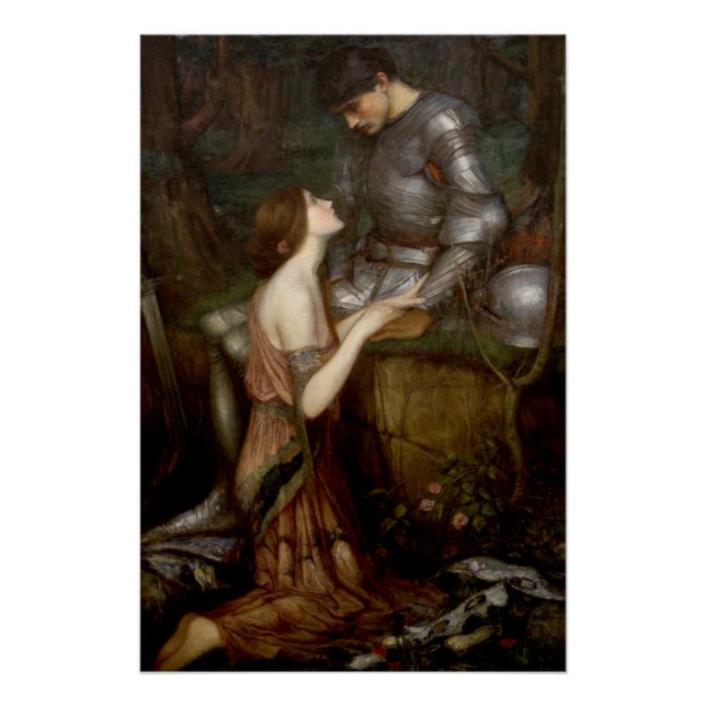 Lamia by John William Waterhouse Glossy Poster (Front)