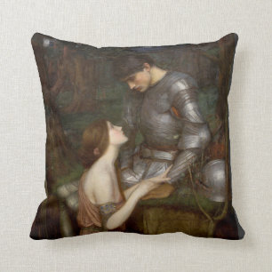 Lamia by John William Waterhouse Throw Pillow