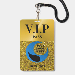 Laminated Custom VIP Pass With Lanyard Badge