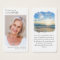 Laminated Photo Beach Memorial Prayer Card
