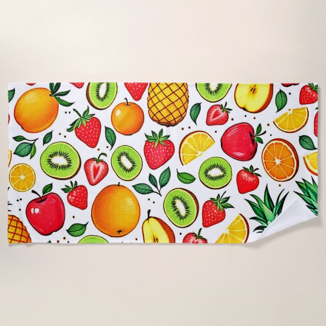 Laminated Placemat Beach Towel (Front)