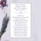 Laminated Prayer Memorial Cards