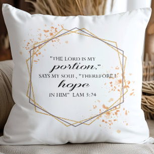 Lamination 324 The Lord is my Bible verse custom Throw Pillow