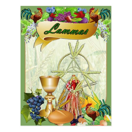 Lammas Lughnasadh Pagan Fantasy Art Postcard