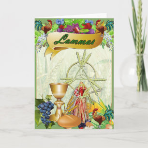 Lammas Lughnasadh Pagan Greeting Card