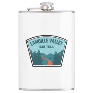 Lamoille Valley Rail Trail Vermont Hip Flask