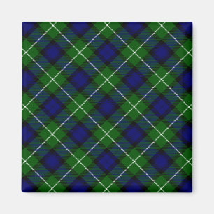 Lamont tartan blue green plaid magnet