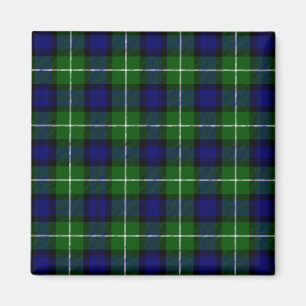 Lamont tartan blue green plaid magnet